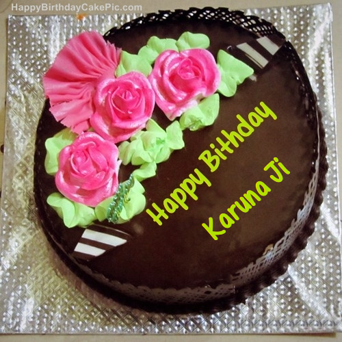 write name on Chocolate Birthday Cake